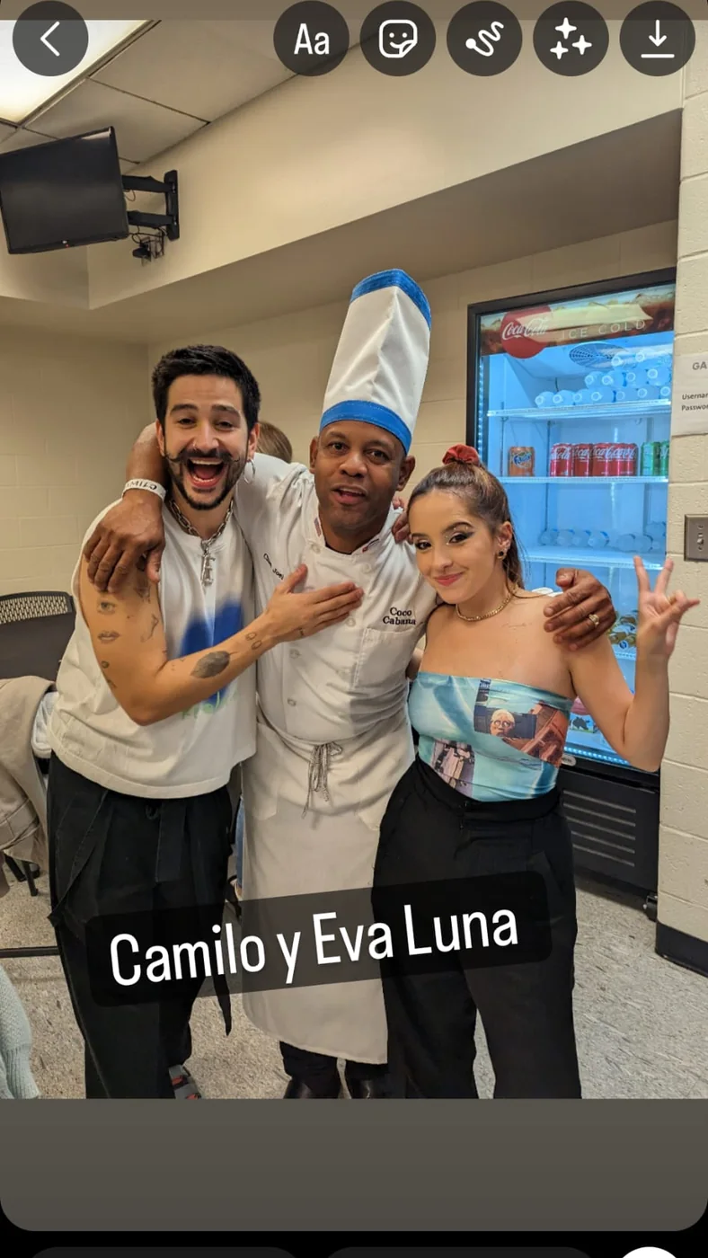 Chef Joel with Camilo &amp; Evaluna