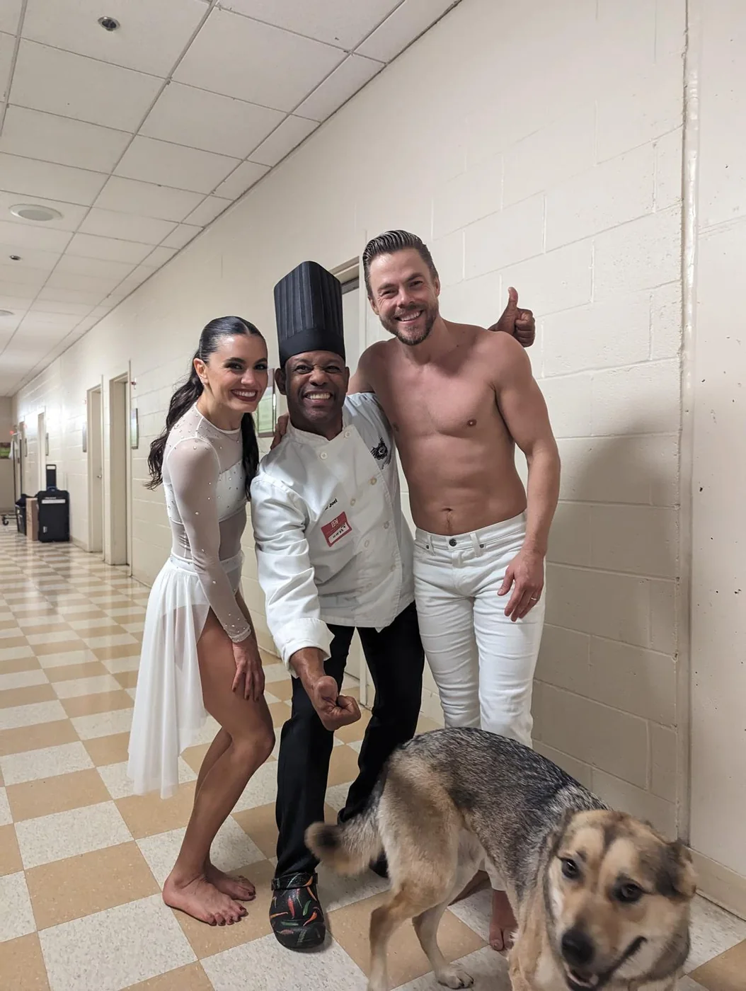 Chef Joel with Derek Hough