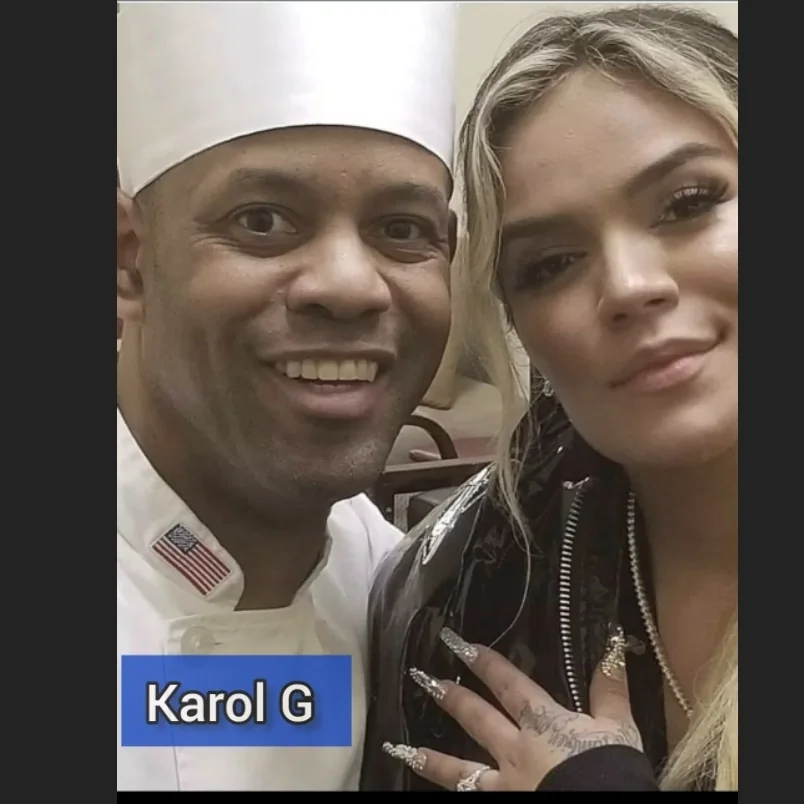 Chef Joel with Karol G