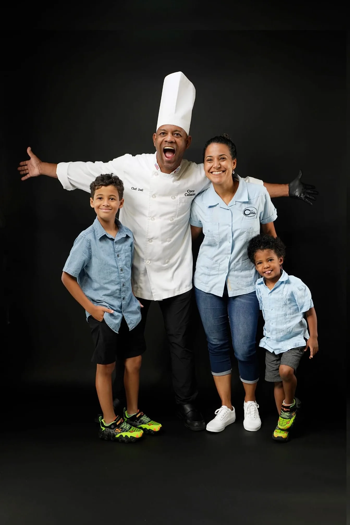 Chef Joel Ferrer and his family